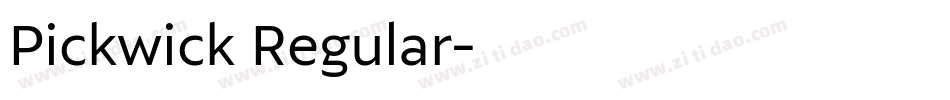 Pickwick Regular字体转换